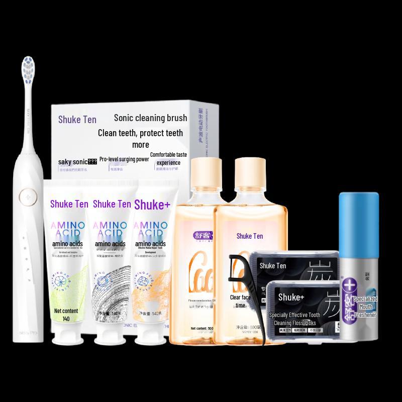 Shuke Electric Toothbrush Oral Care 9-Piece Set