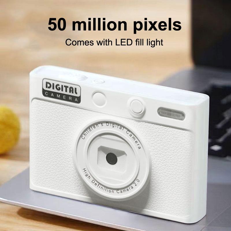 

Ccd Digital Camera With 128G Memory Card Retro Photography Children Camera 1080P 5Mp For Kid Students Autofocus Vlogging Kids as the picture