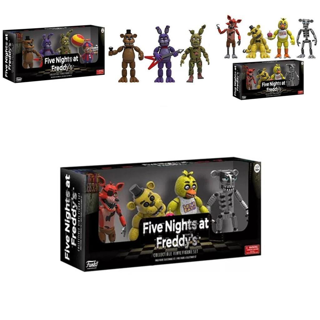 Superbe lot de 4 figurines articulées Five Nights At Freddy's Pizza Simulator pour une collection ultime