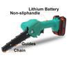 88V 6 Inches Mini Electric Chain Saw Pruning ChainSaw With 2Pcs Lithium Battery Woodworking Pruning One-handed Garden Tool 3000W