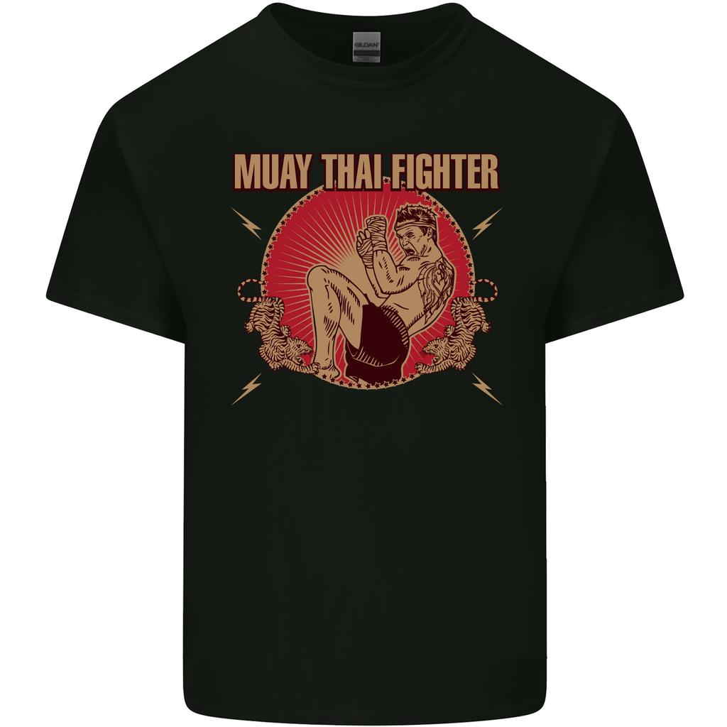 Muay Thai Fighter Contact MMA Martial Arts Unisexs Light Cotton TShirt