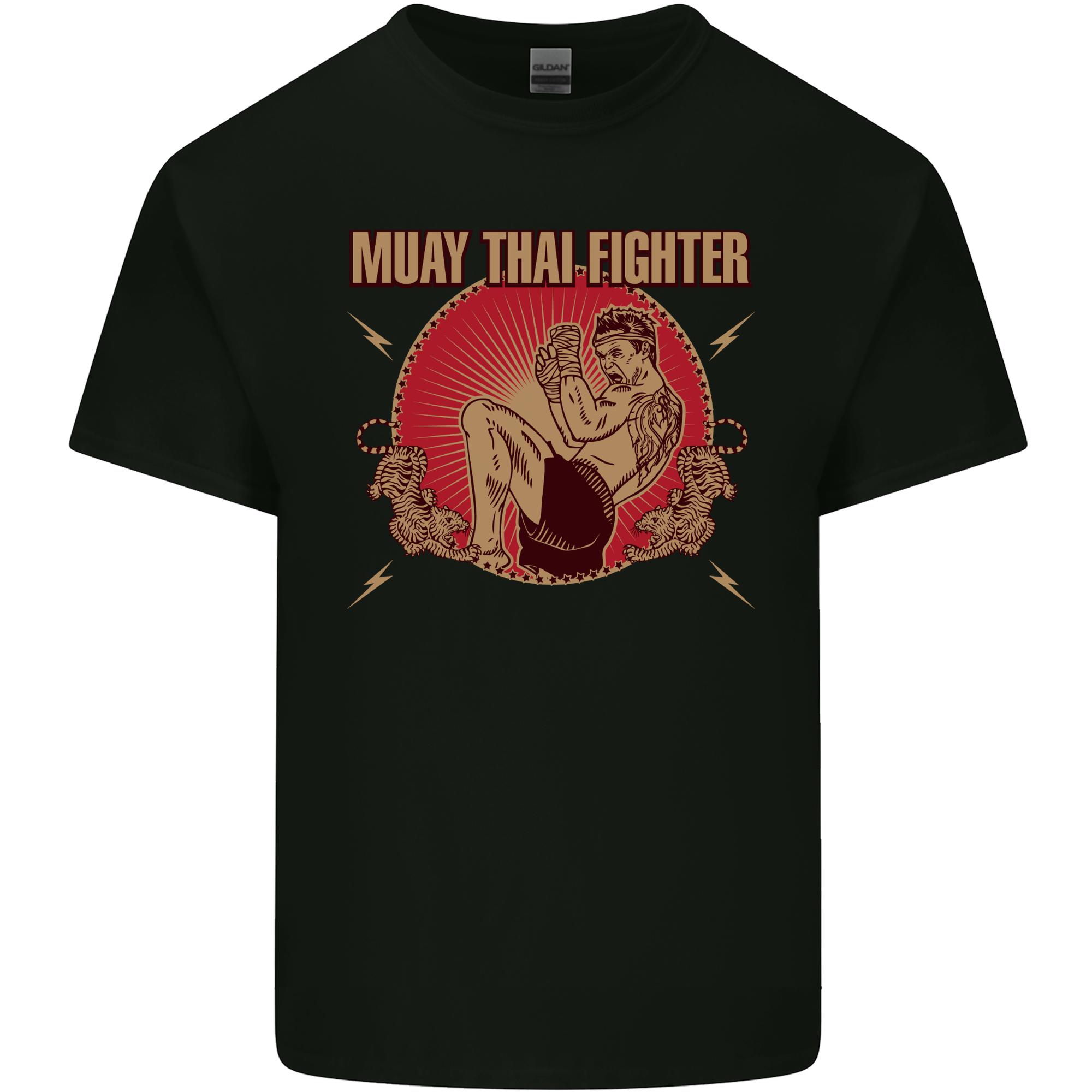 Muay Thai Fighter Contact MMA Martial Arts Unisexs Light Cotton TShirt S