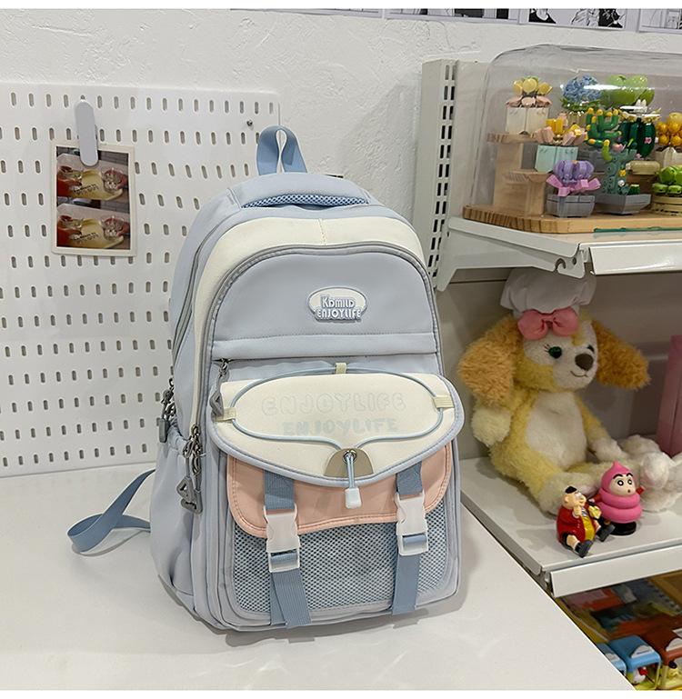 School Bag 2025 New Small Fresh High Value Simple Cute Versatile Large Capacity School Bag Casual Sweet Make-up Bag