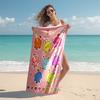 1pc Kpop Team5 Beach Towel, Comfortable and Thick, and Swimming/Bath/Picnic/Camping Towel, Suitable for Seaside Beaches