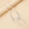 New Y2K Heart Beaded Necklace Women Boho Splicing Clavicle Chain Choker Exquisite Fashion Jewelry