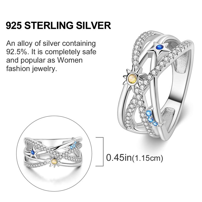 New 925 Silver Rings Zircon Sparkling CZ Rings Rings For Women Original Wedding Fine Jewelry Accessories Gifts