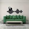 1pc Rhythm of the Music Wall Hanging Metal Wall Art, Stylish Music Decor for Living Room, Ideal Gift for Music Lovers