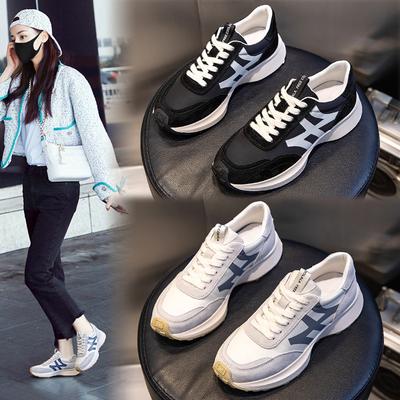 Sneakers Women's Spring 2026 Forrest Gump Shoes Women's Flat Leather Women's Shoes Running Shallow Mouth Dad Shoes