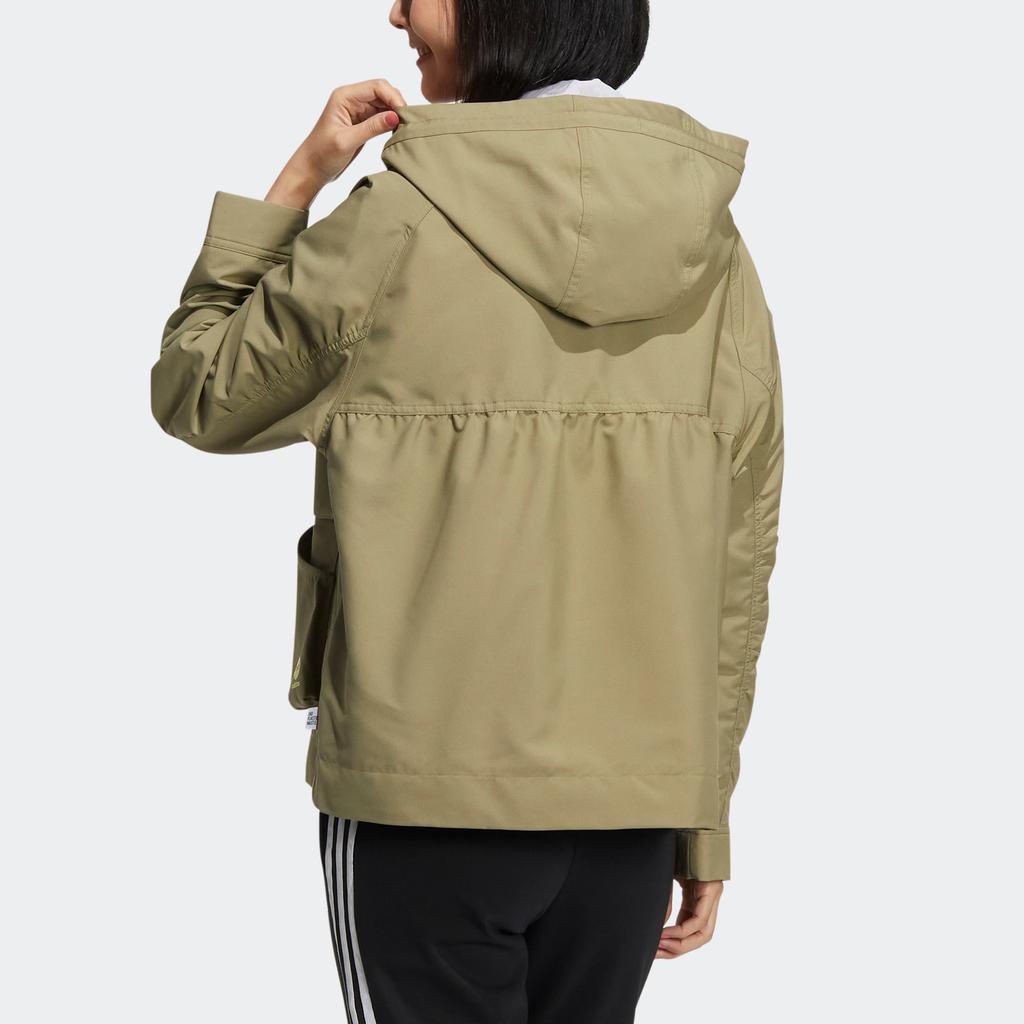 Adidas Neo Gsg Cb Wb 1 Casual Sports Hooded Loose Jacket Women Jacket Green HM7439