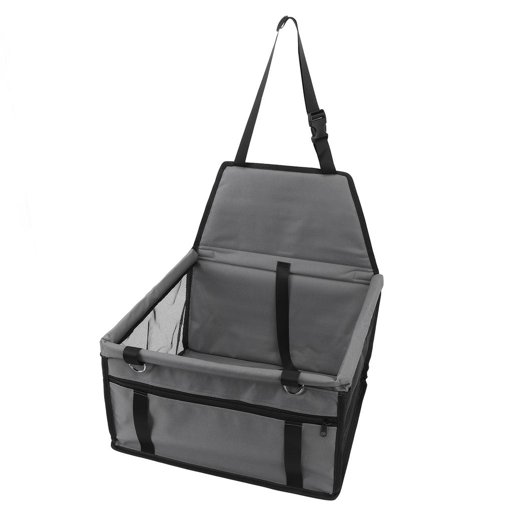 Pet Car Seat Oxford Cloth Water Proof Coating Non Slip Backing Dog Safety Seat with Adjustable Belt