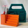 S-1Pc Screwdriver Head Storage Toolbox Hole Board Screwdriver Stand Hex Shank Organiser Drill Holder 50 Holes Bit Organiser