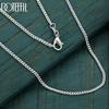 925 Sterling Silver Wedding Jewelry Necklace 2mm 16-30 Inch