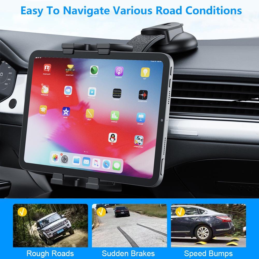 Universal Large Screen Car Phone & Tablet Holder with Suction Cup for Dashboard 