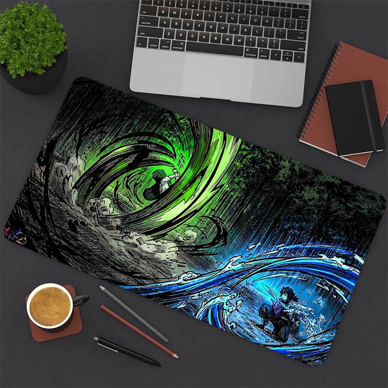 1Pc Whirlpool Colors Gaming Mouse Pad Keyboard Desk Mat Non-slip Rubber Lock Edge Waterproof Computer Mousepad for Office Home Decor S1187