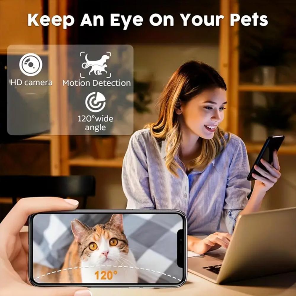 Camera Pet Feeder Timing Smart Automatic Feeder For Cats Dog Button WIFI APP Video Intelligent Dry Food Dispenser Fountain Bowl