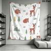 Cute Cartoon Wall Tapestry Aesthetic Wall Hanging Printed Fabric Blanket Decorative Tapestries for Bedroom Living Room Home Decor