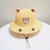 Children's Sun Hat Summer Thin Boys and Girls Baby Sun Hat Straw Hat Breathable Big Eaves Bucket Hat Sun Hat