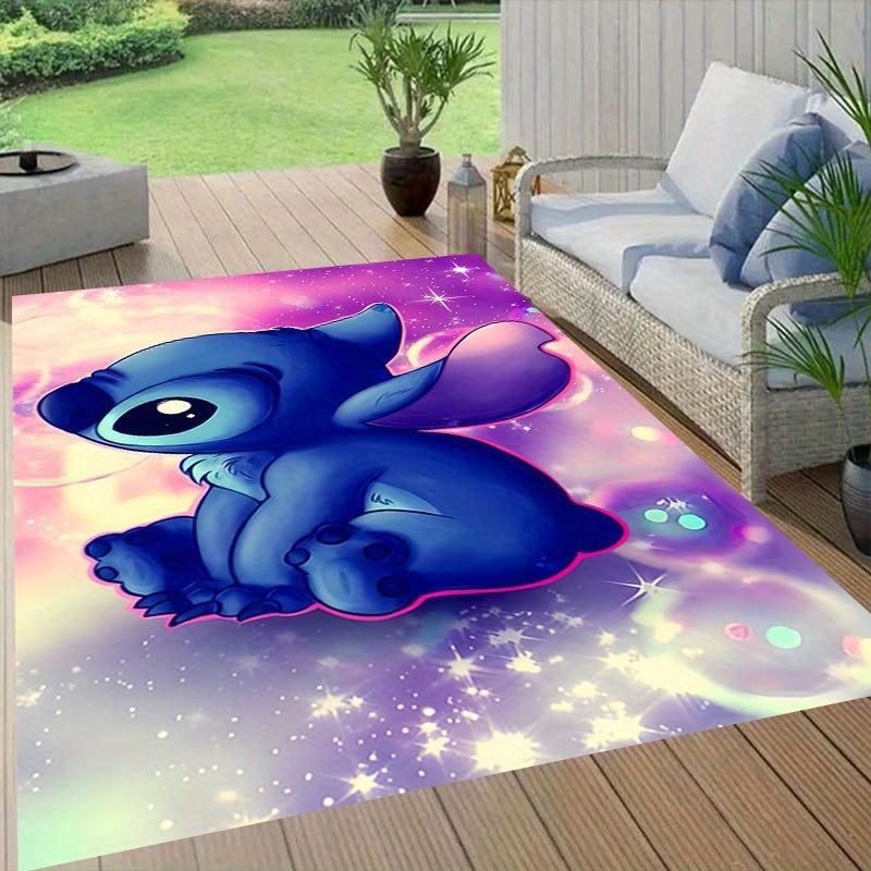 1 buc Covor cu model Disney Lilo și Stitch Covoraș de zonă Covor antiderapant Lavabil manual Preș pentru podea Potrivit pentru Sufragerie Dormitor Decor Acasă