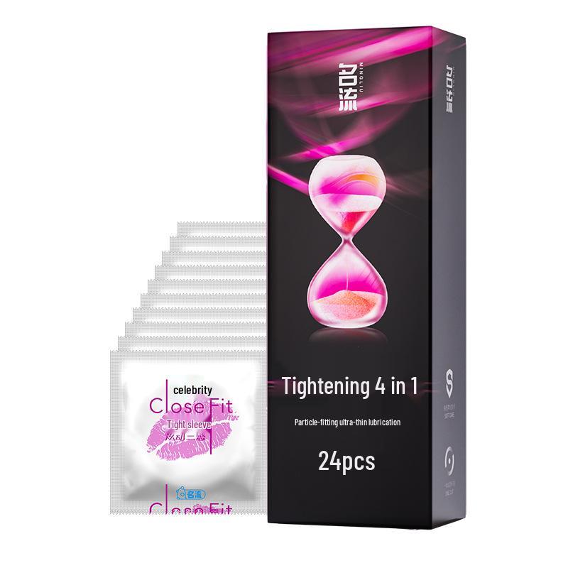 Celebrity Ultra-Thin Dynamic Threaded Condoms: Smooth, Liquid Lubricated, 0.02mm for Stylish, Enhanced Experience.