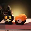 Portable Halloween Hand Lantern Castle Pumpkin Lantern, Handheld Glowing Jack O Warm White LED for Kids, Spooky Party Decoration Prop, Night Light Toy