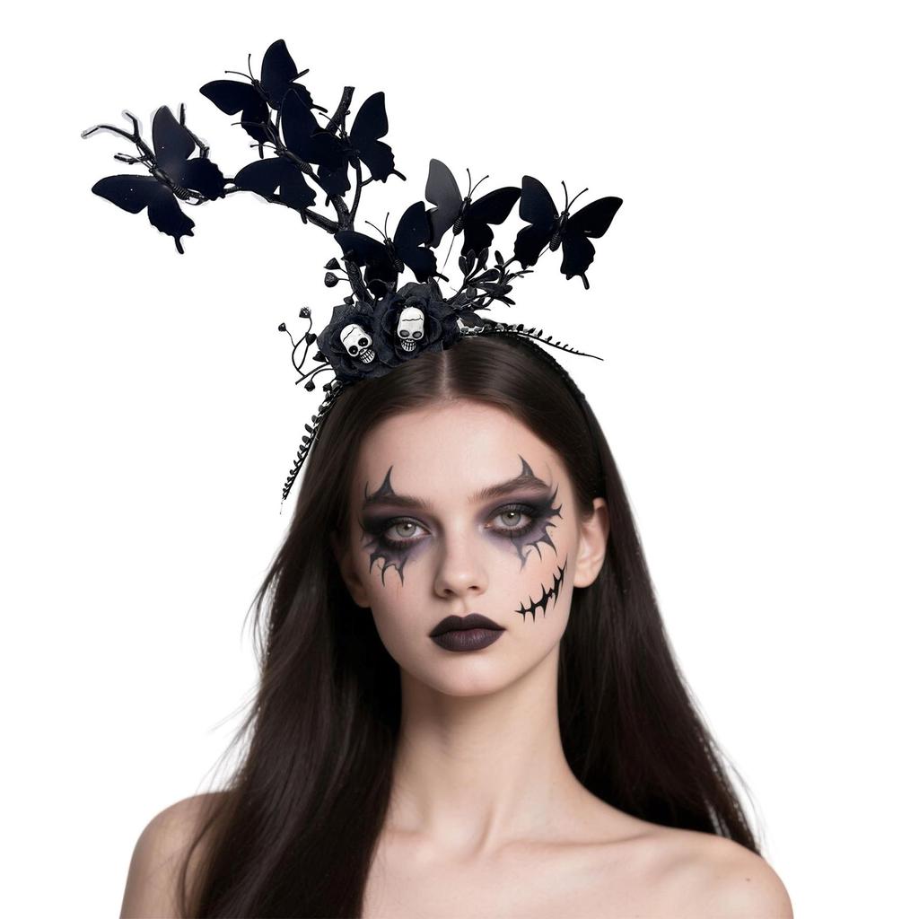 Gothic Styles Branch Design Resin Hair Band For Women Dark Elegant Head Accessory Party Halloween Costume Decoration