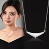 Chic Geometric Pendant Necklace For Women With Snake Chain And Hypoallergenic Titanium Steel