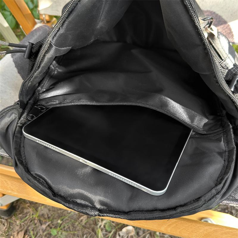 Outdoor Lightweight Travel Bag Unisex Sports Cycling Bag Solid Color Water-Repellent Backpack with Coin Purse