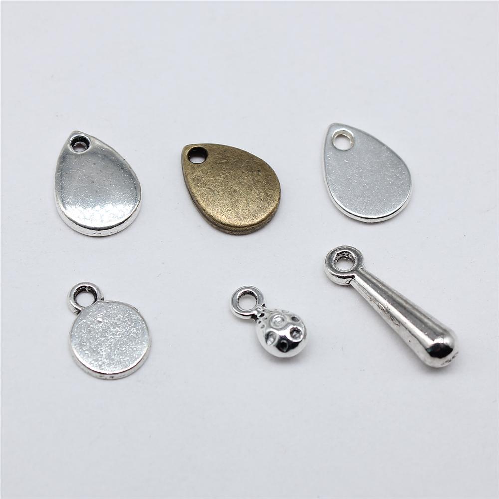 40pcs Water Drops End Beads Earrings Charms For Jewelry Making Supplies Diy Necklace Accessories Crafts Wholesale