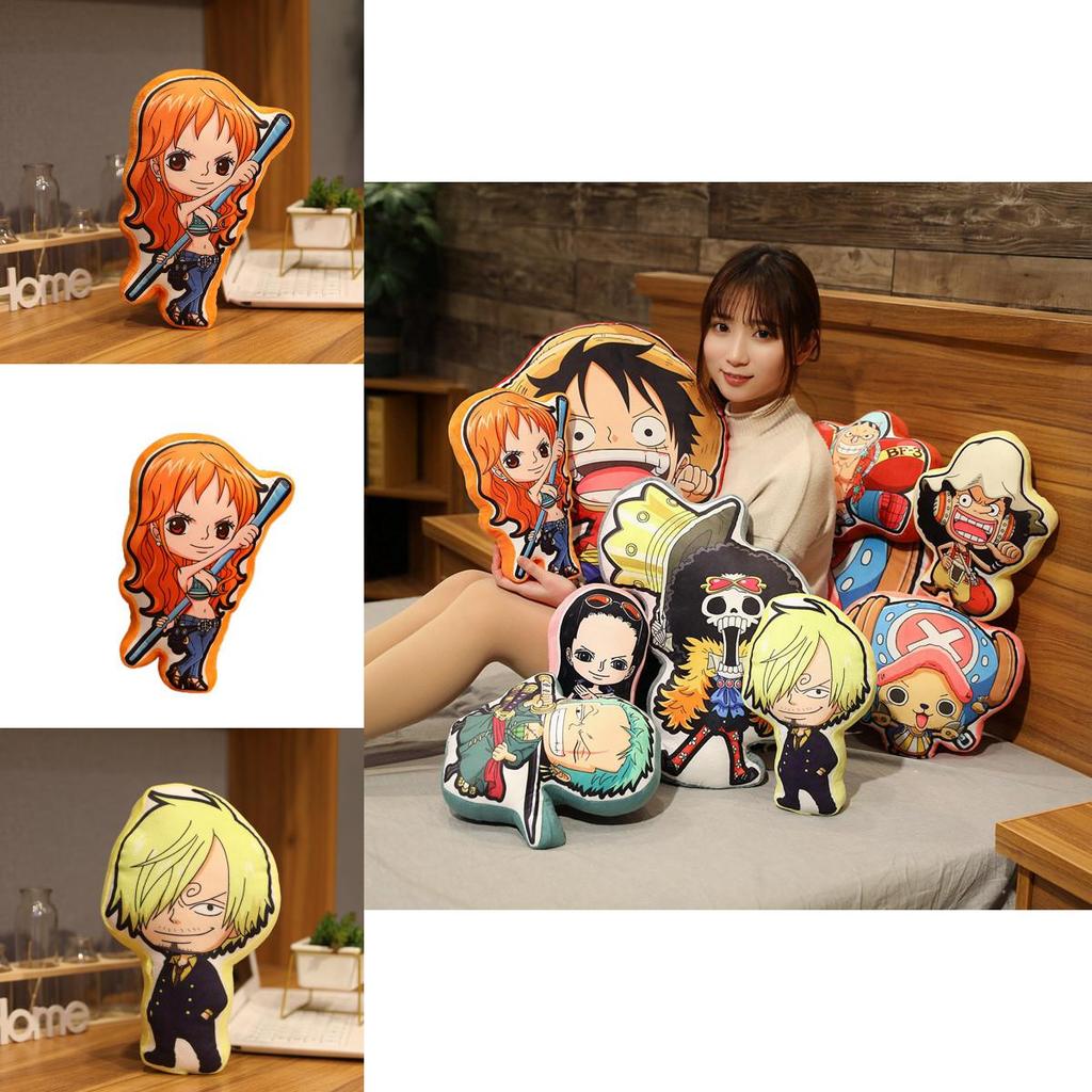Creative One Piece Plush Pillow Cartoon Luffy Zoro Chopper Cushion Kids Festival Gift Characters)