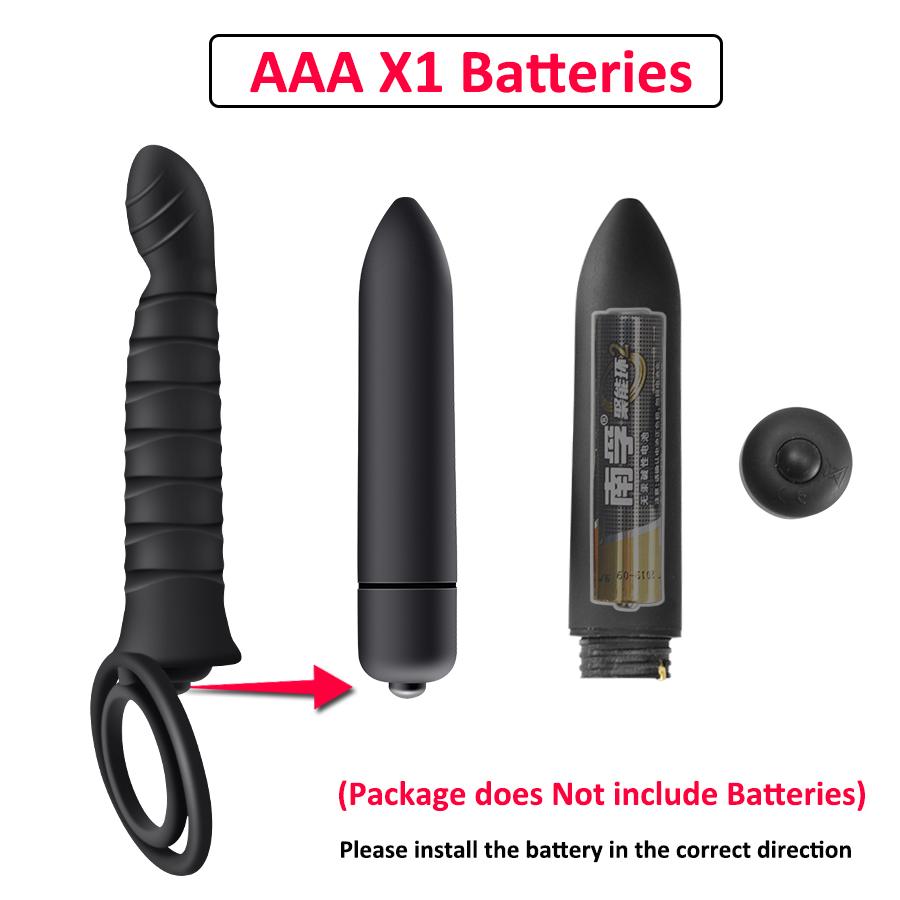 Double Penetration Vibrator 10 Speeds Sex Toys Strapon Dildo Vibrator Strap On Penis Vagina Anal  for Man Sex Toys for Couples