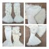 Faux Furs Leg Warmer,Winter Warm Soft Fuzzy Leg Warmers Plush Boot Sleeves Boot Covers Carnivals Party Cosplay Costumes