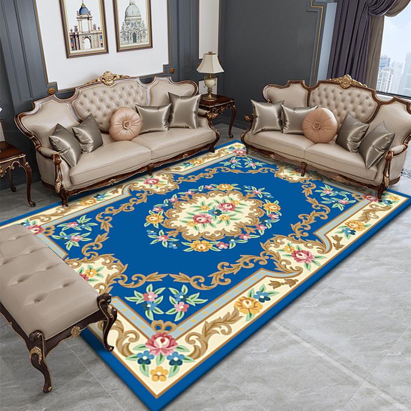 European Carpet Retro Home Bedroom Bed Living Room Hotel Homestay Floor Mat