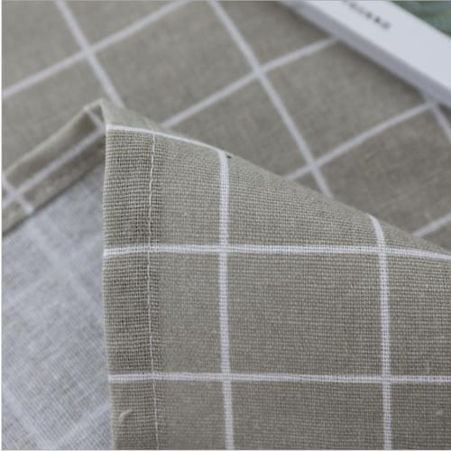 SAWAN Tablecloth, Simple Plaid, Gray, 130x180cm