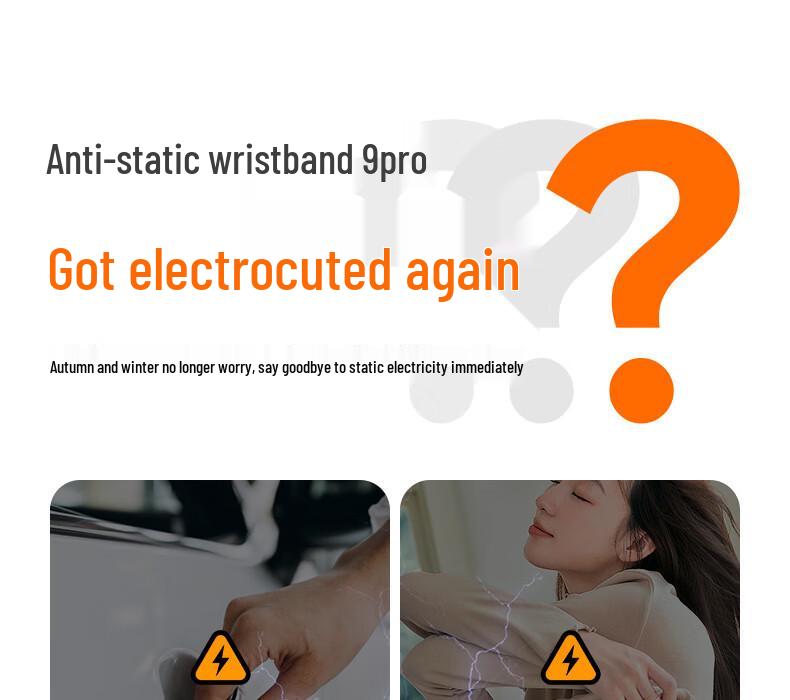 Wireless Anti-Static Silicone Bracelet: Fashionable Negative Ion Wristband for Men and Women