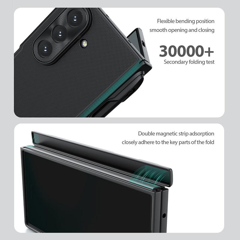 Nillkin for Samsung Galaxy Z Fold 7 Case Magnetic Suction SuperFrosted Protective Prop PC Hard Shell Fold with Lens Cover Bracket