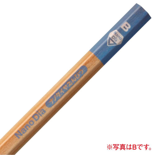 Mitsubishi Pencil Drawing Pencil Nano Diamond Wooden Shaft 2B Elementary School Students Blue 1 Dozen K69062B