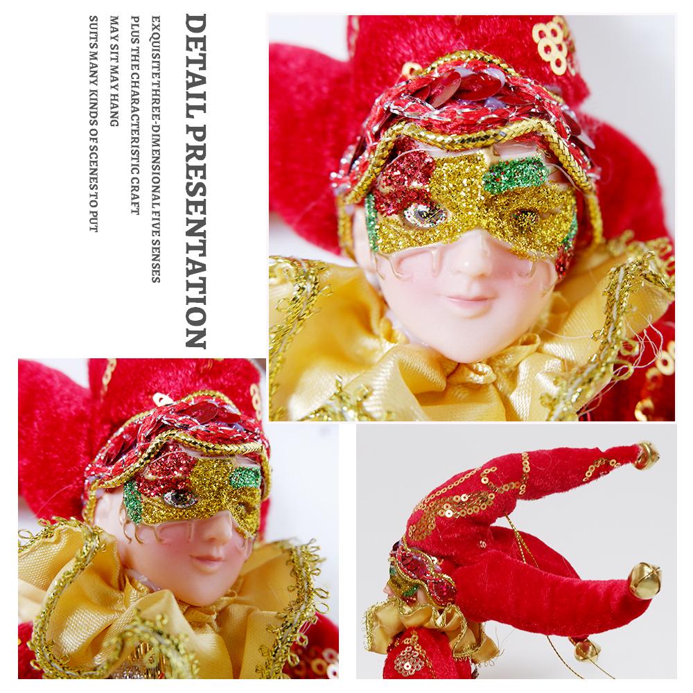 Elf Dolls with Mask Christmas Tree Pendant Ornaments Boy Elf Toy On The Shelf Hanging Decoration Navidad Natal New Year Gifts