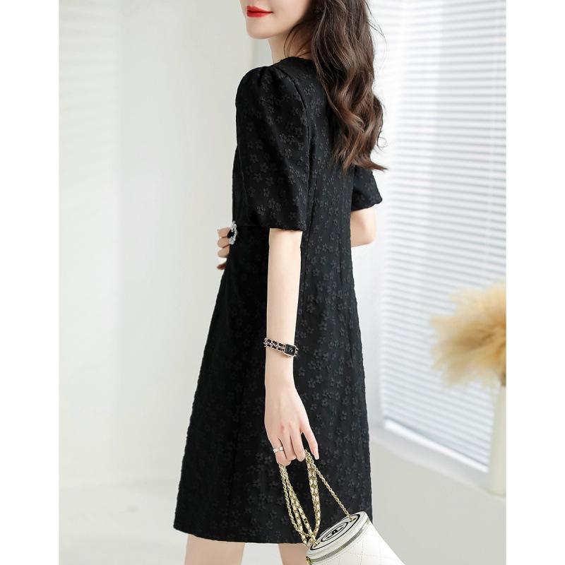 Small Scent Style Dress Summer Waist-hugging and Slim Casual Skirt Light Commuting Skirt Korean Style Dress