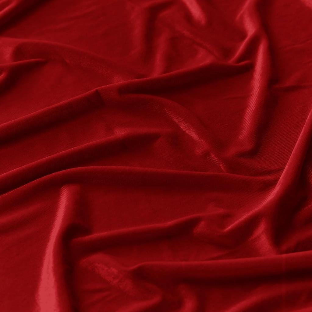 Red Velvet Tablecloth, 60 x 102 Inch Rectangle Table Cover, Red Velvet Table Cloth Smooth Luxury Tablecloth for Party Wedding Di