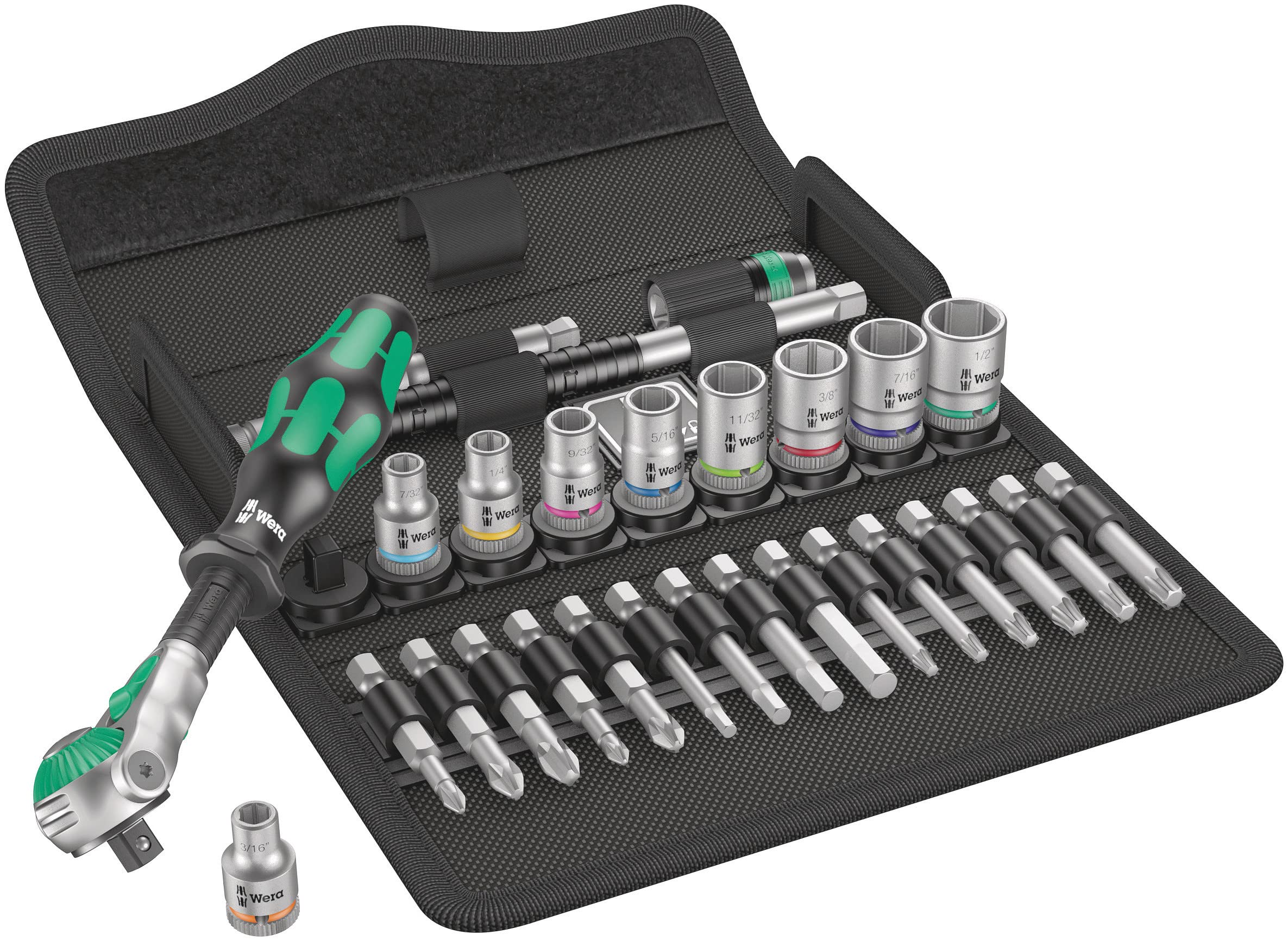 

Wera 05004019001 Zyklop Speed Ratchet Set 8100 SA 9 Drive 28 Piece Set Japanese Import | 1/4 [Regular Product]