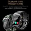 2025 New Men Sports SmartWatch 2.02in Screen Blood Oxygen Heart Rate Bluetooth Talking Watch 100+ Sport Mode Outdoor Smart Watch
