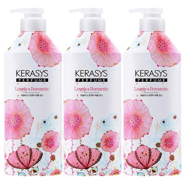 Kerasys Lovely & Romantic Perfume Rinse, 980 мл, 3 корейских средства по уходу за волосами