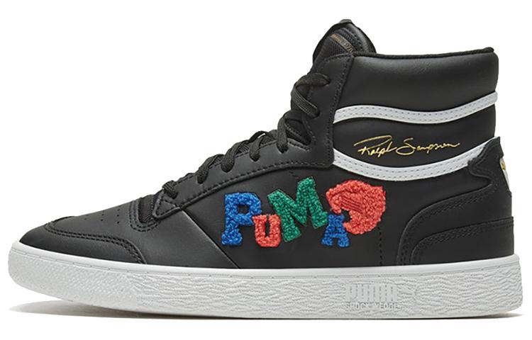 PUMA Ralph Sampson Mid Badges Black Grey 371769-02 37
