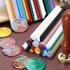 5PCS Lacquer Round Mixed Color Wax Rod Sealing Wax Variety of Mixed Color Retro Wax Strips Envelope Sealing