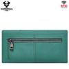 Humerpaul Portafoglio da donna portafoglio in pelle bovina primo strato grande capacità clutch portafoglio multi-carte con finestra per foto portafoglio