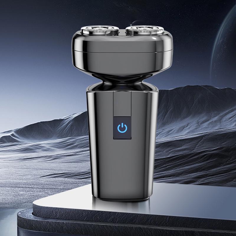 Portable Dual Head Alloy Electric Shaver for Men, Smart & Silent, Fully Washable