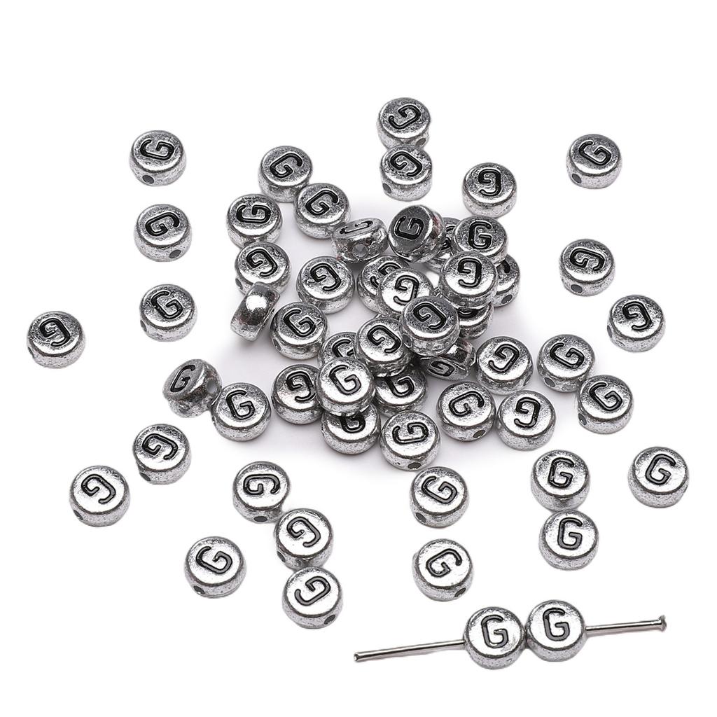 Mărgele Handmade Mărgele Acrilice Alfabet Mărgele Pătrate Mărgele Plate Mărgele Rotunde Handmade DIY Accesorii Bijuterii Mărgele Distanțiere Brățară Mărgele Înșirate Manual