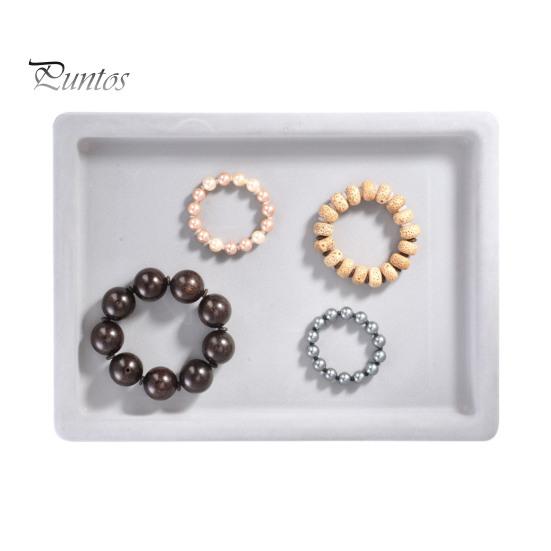 Non-slip Beading Board Bead Design DIY Jewelry Making Tray Flocked Organizer Tool for Necklace And Bracelet Beads Sorting Stringing Multi-groove