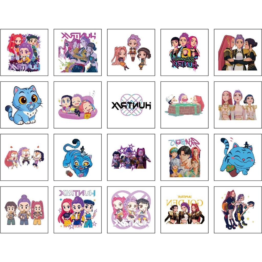 NEW K-pop Demon Hunters Rumi Laser Tattoo Stickers with Technological Feel Anime  for Cosplay Halloween Party