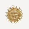 Ashtadhatu Mix Brass Made Wall Hanging Sun Idol, Surya Narayan Idol - 22 Cm